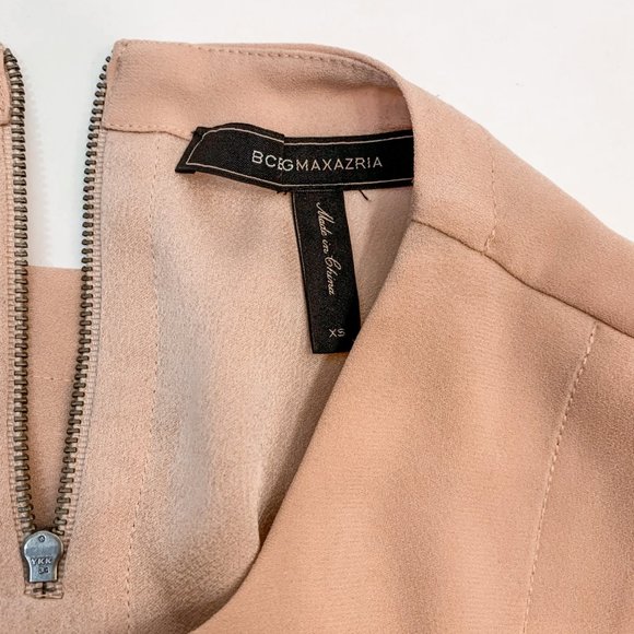 BCBGMaxAzria Bethy Asymmetrical Rose Blouse Size XS - Picture 8 of 9